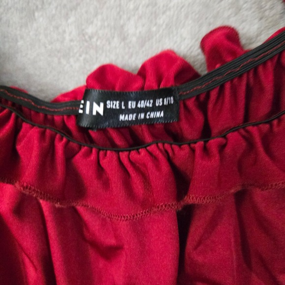 Floral‎ Mesh Sheer Embroidered Puff Sleeve Whimsical Crop Top Fairy Large Womens - Picture 2 of 7